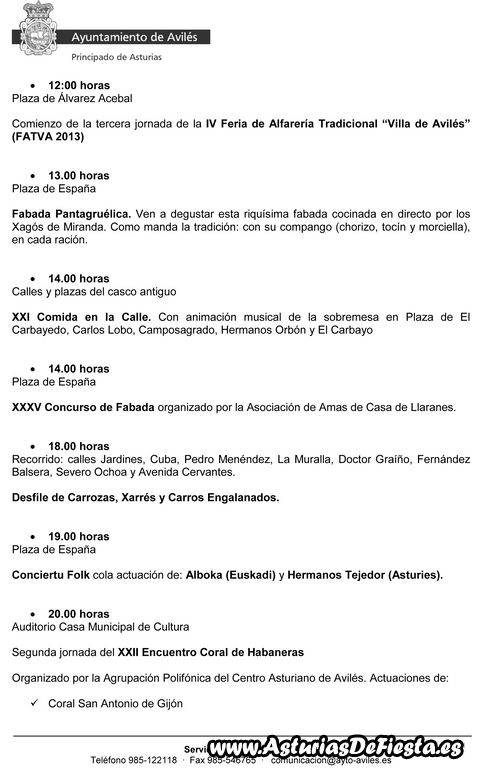 Programa El Bollo 2013