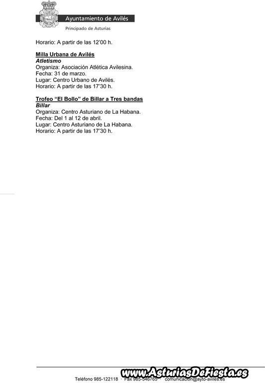 Programa El Bollo 2013